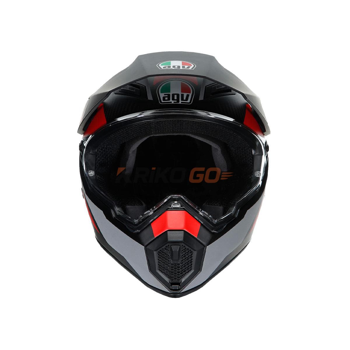 Agv Agv Ax9 Multi Refractive Adv Corbon Red Kapalı Kask