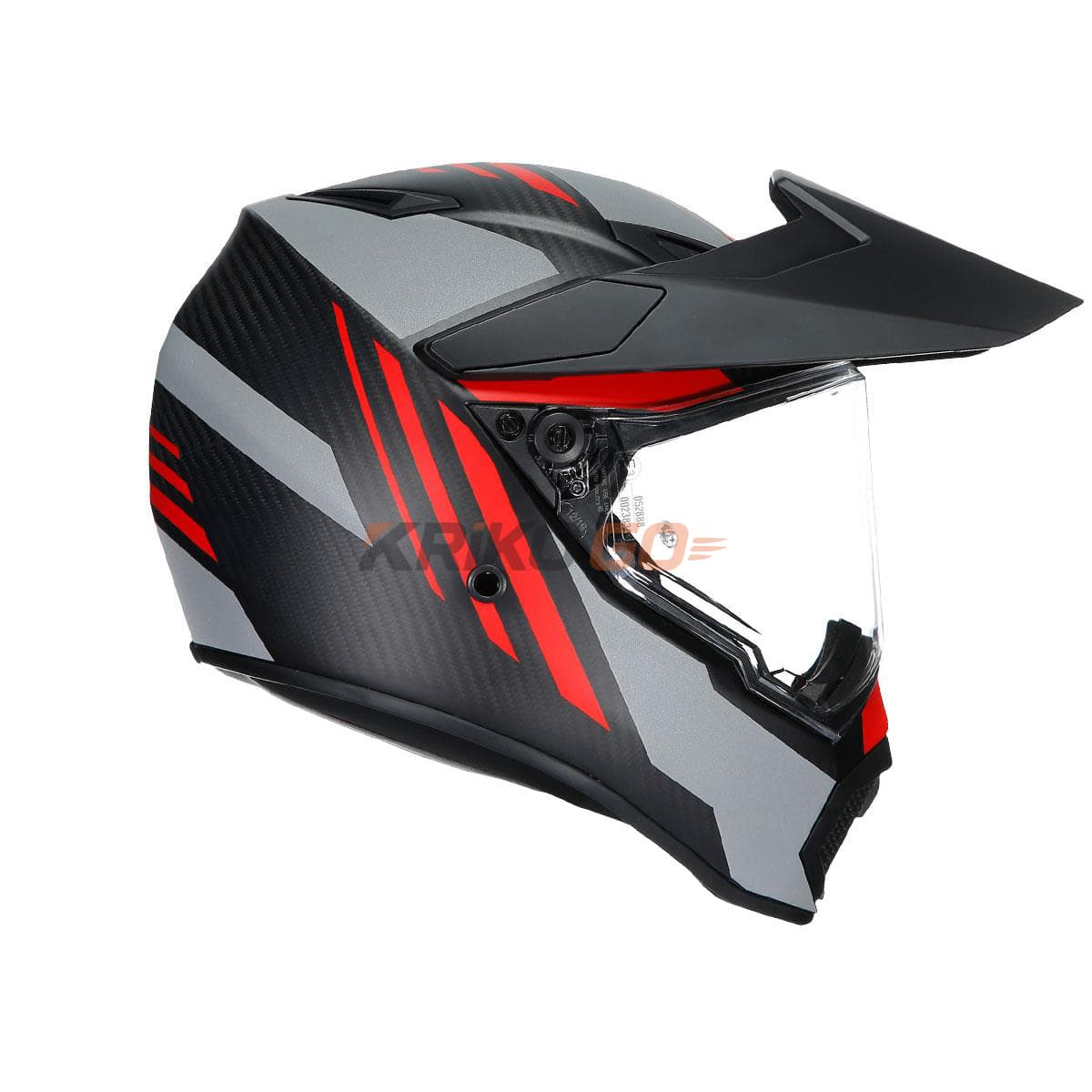Agv Agv Ax9 Multi Refractive Adv Corbon Red Kapalı Kask