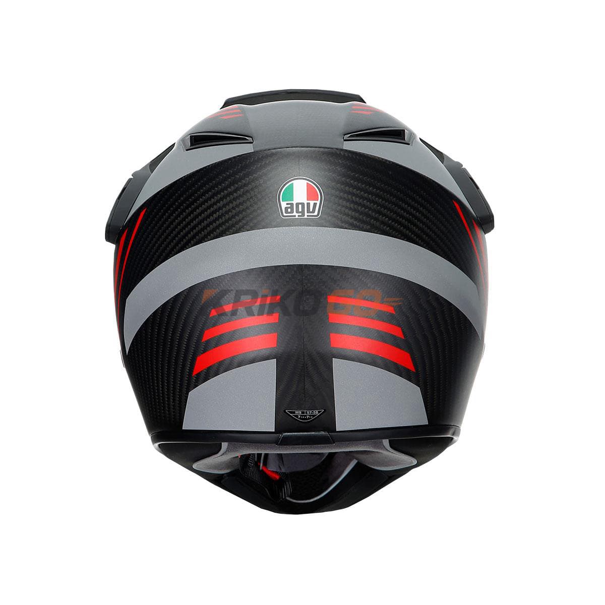 Agv Agv Ax9 Multi Refractive Adv Corbon Red Kapalı Kask
