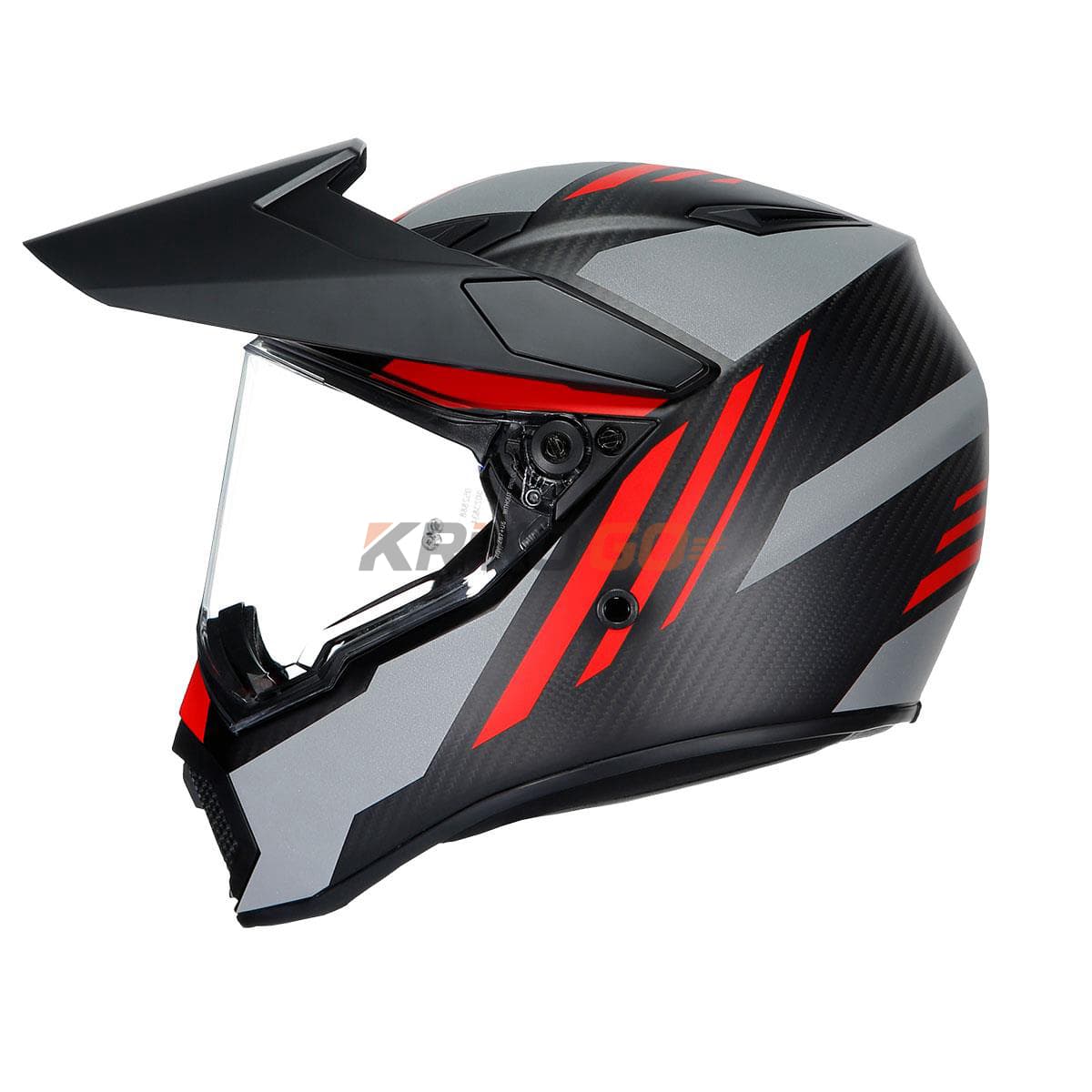 Agv Agv Ax9 Multi Refractive Adv Corbon Red Kapalı Kask