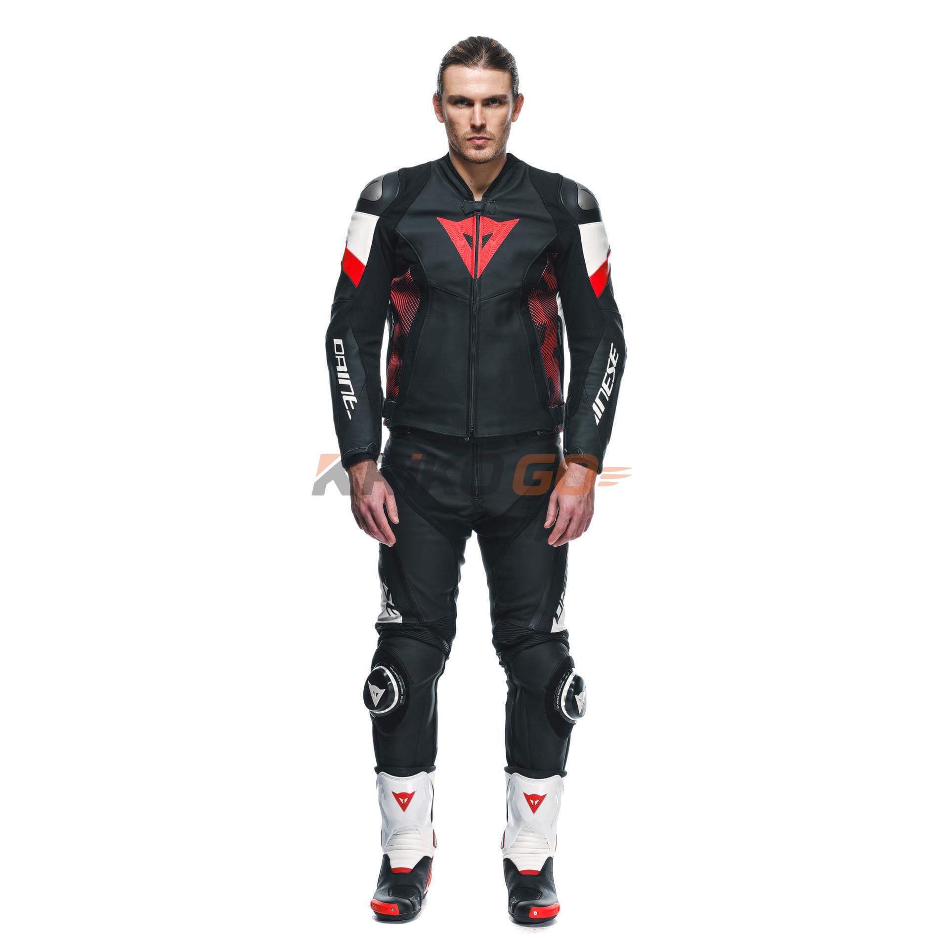 Dainese Dainese Avro 5 Blk Red Lava White Deri Mont