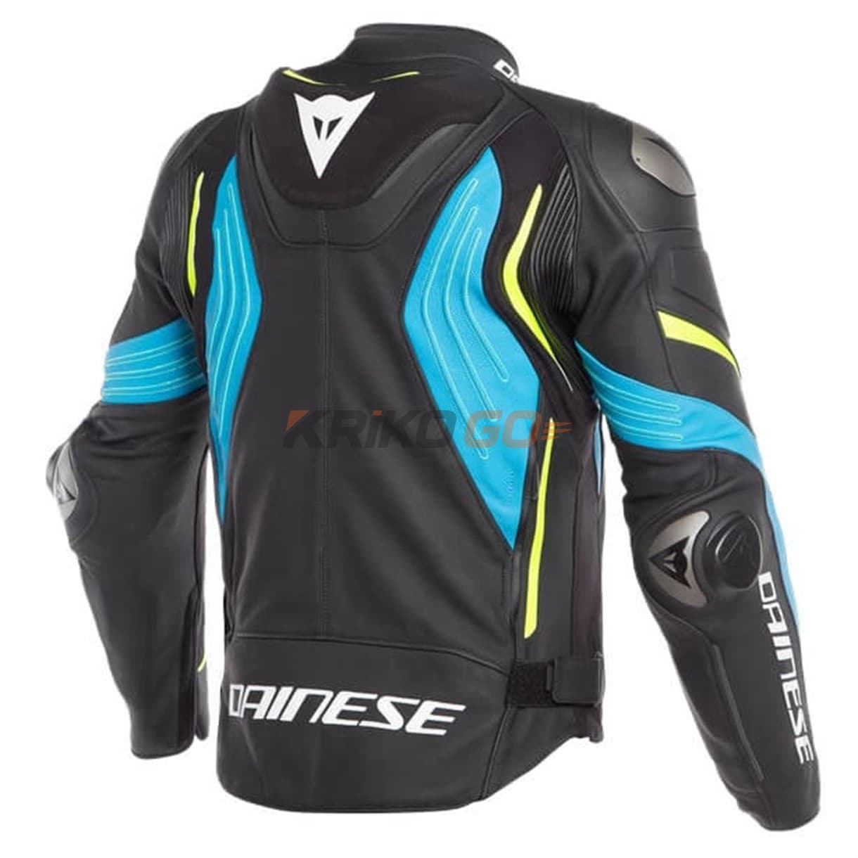 Dainese Dainese Super Speed 3 Siyah Mavi Sarı Deri Motosiklet Montu