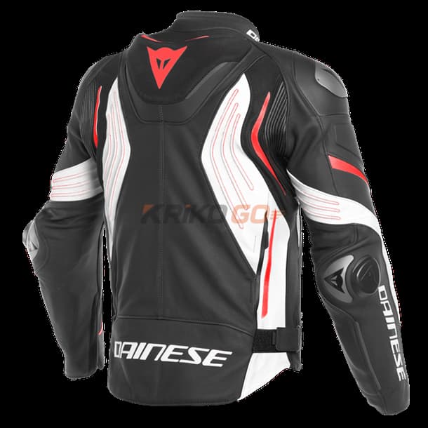Dainese Dainese Super Speed 3 Siyah Kırmızı Deri Motosiklet Montu