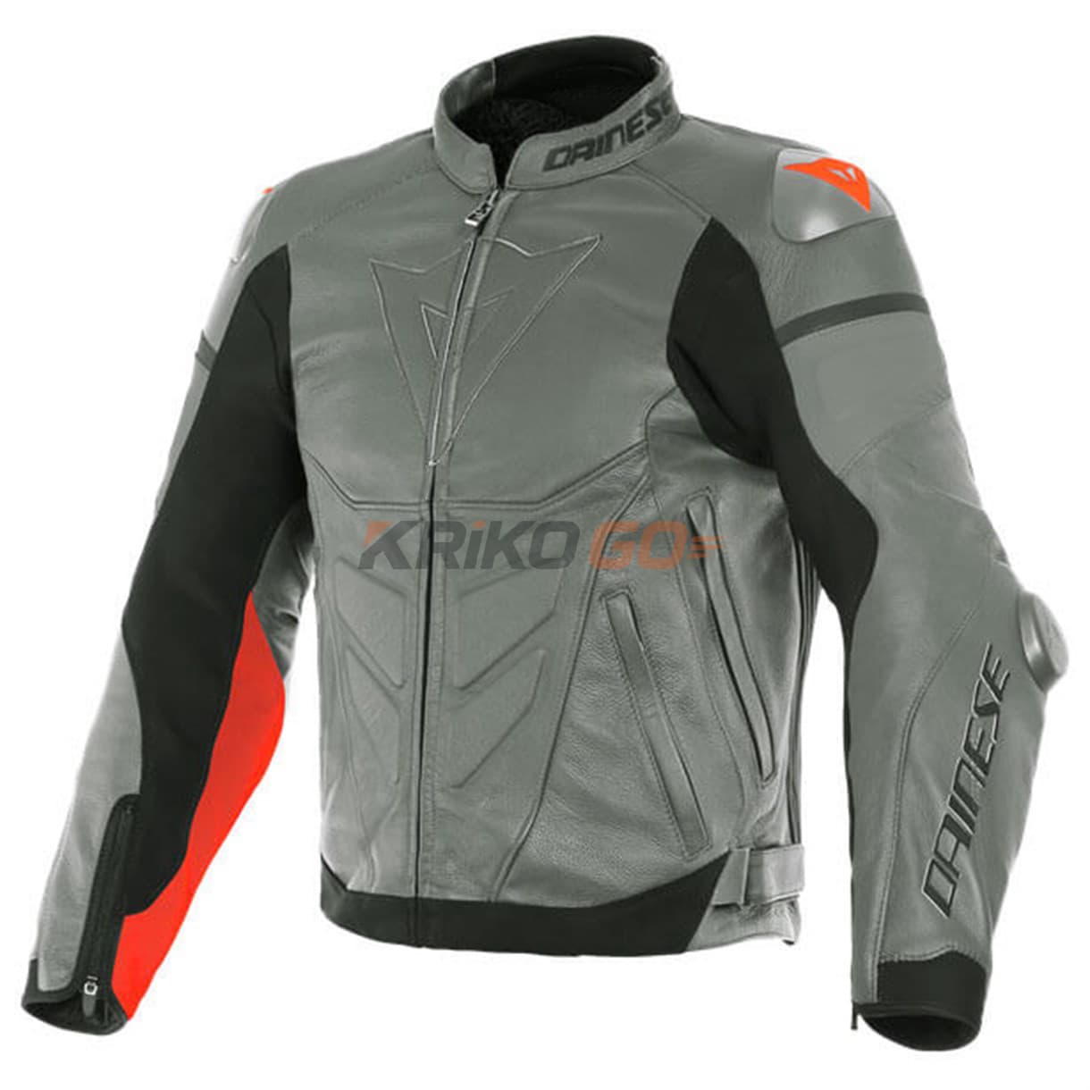Dainese Dainese Super Race Deri Mont Gray Fluo Red