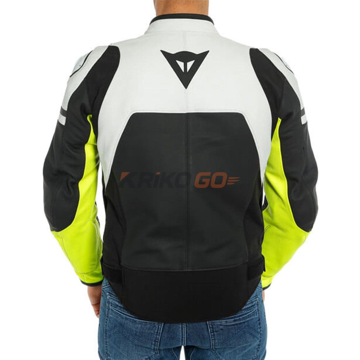 Dainese Dainese Agile Matt White Fluo Yellow Deri Mont