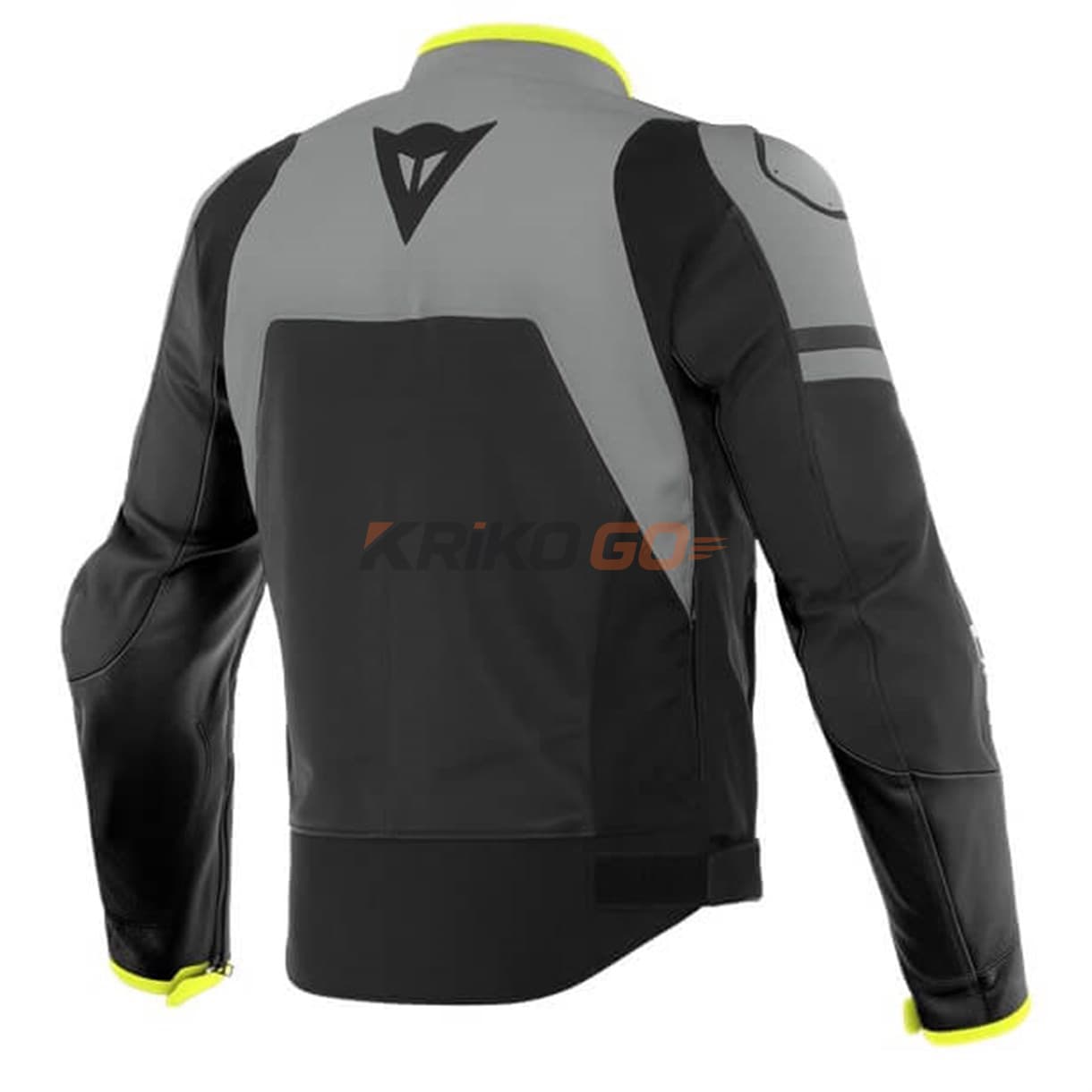 Dainese Dainese Agile Mat Siyah/Sarı Deri Mont