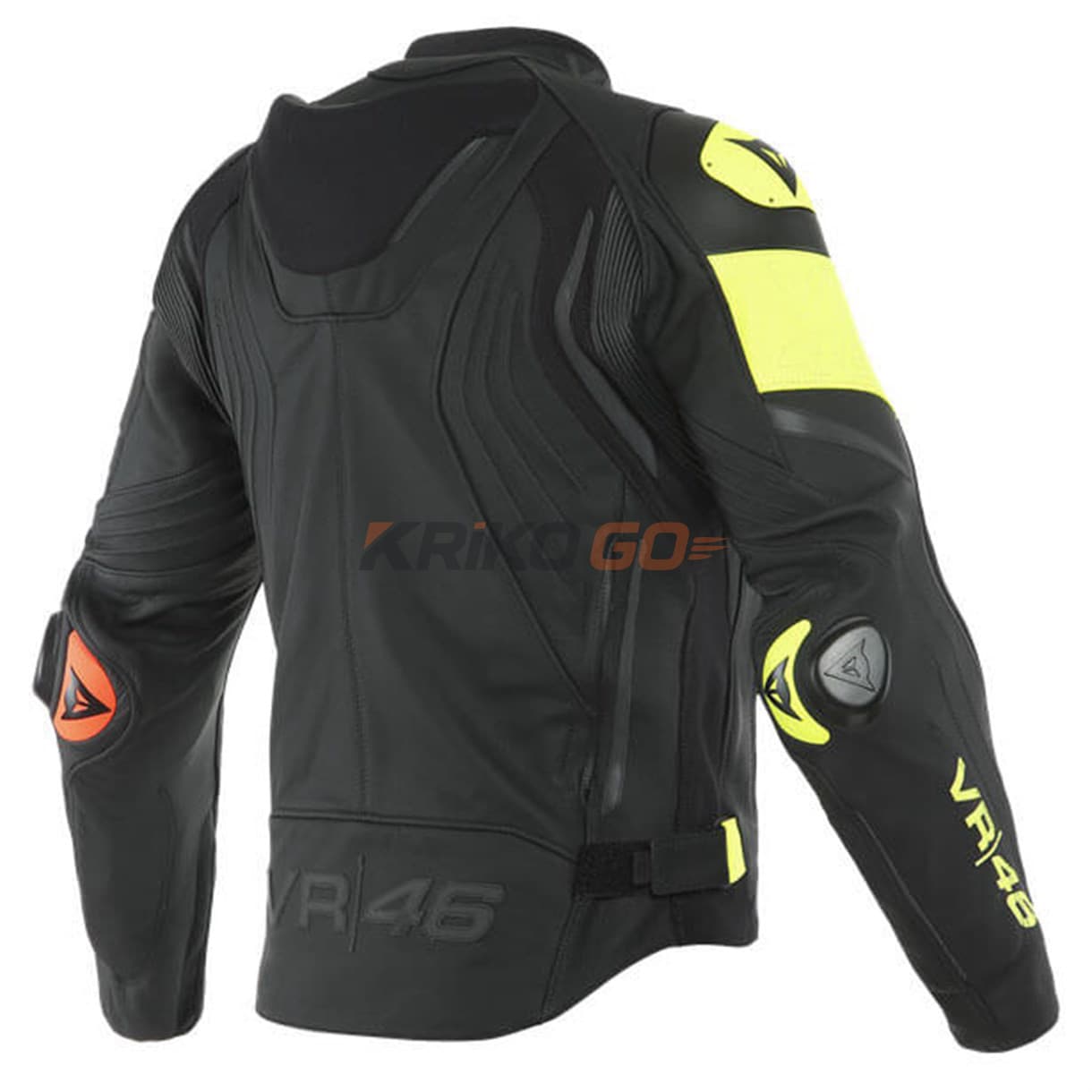 Dainese Dainese Vr46 Victory Black Fluo Yellow Deri Mont