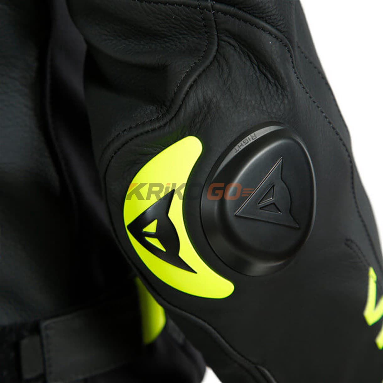 Dainese Dainese Vr46 Victory Black Fluo Yellow Deri Mont