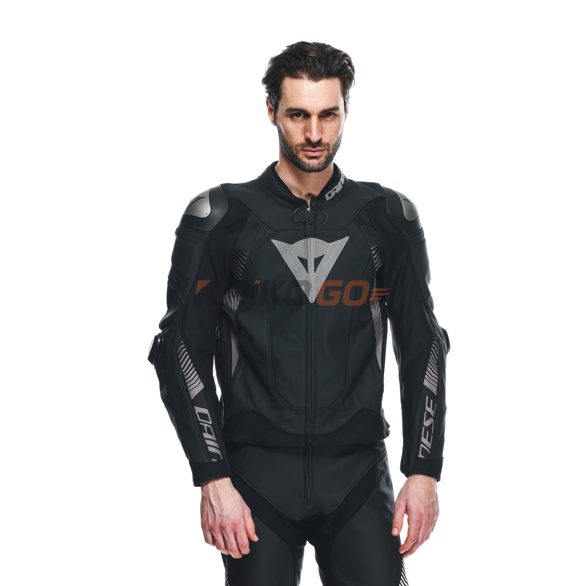 Dainese Dainese Super Speed 4 Black Matt Charcoal Gray Deri Mont