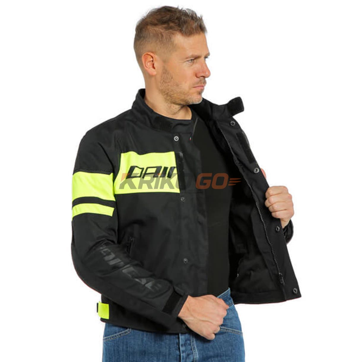 Dainese Dainese Saetta Black Fluo Yellow  D-Dry Mont