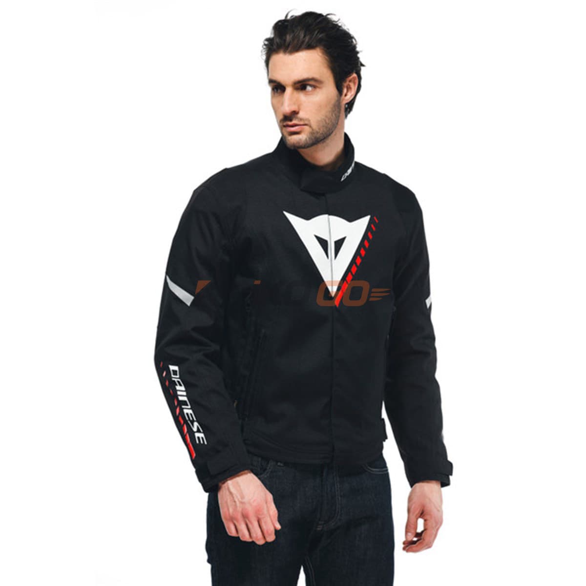 Dainese Dainese Veloce Black White Lava Red D-Dry Mont