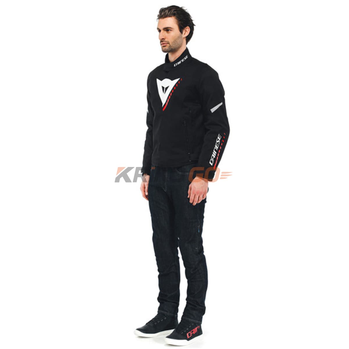 Dainese Dainese Veloce Black White Lava Red D-Dry Mont