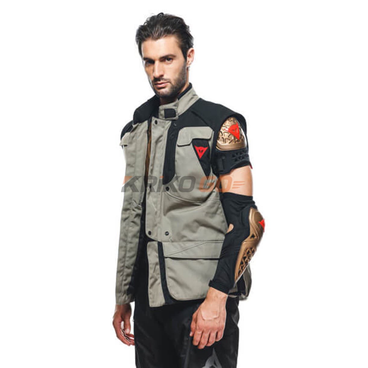 Dainese Dainese Alligator Walnut Black Lava Red Tekstil Mont