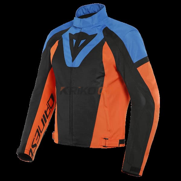 Dainese Levante Air Blacklight Blue Flame Orange Tekstil Mont