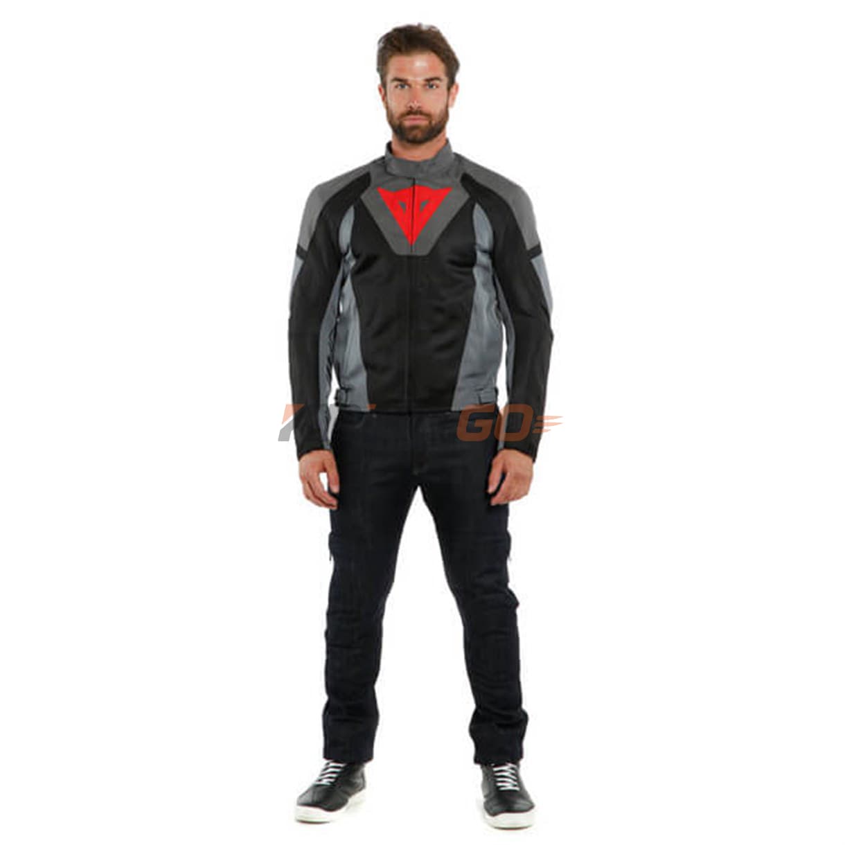 Dainese Dainese Levante Air Black Anthracite Charcoal Gray Tekstil Mont