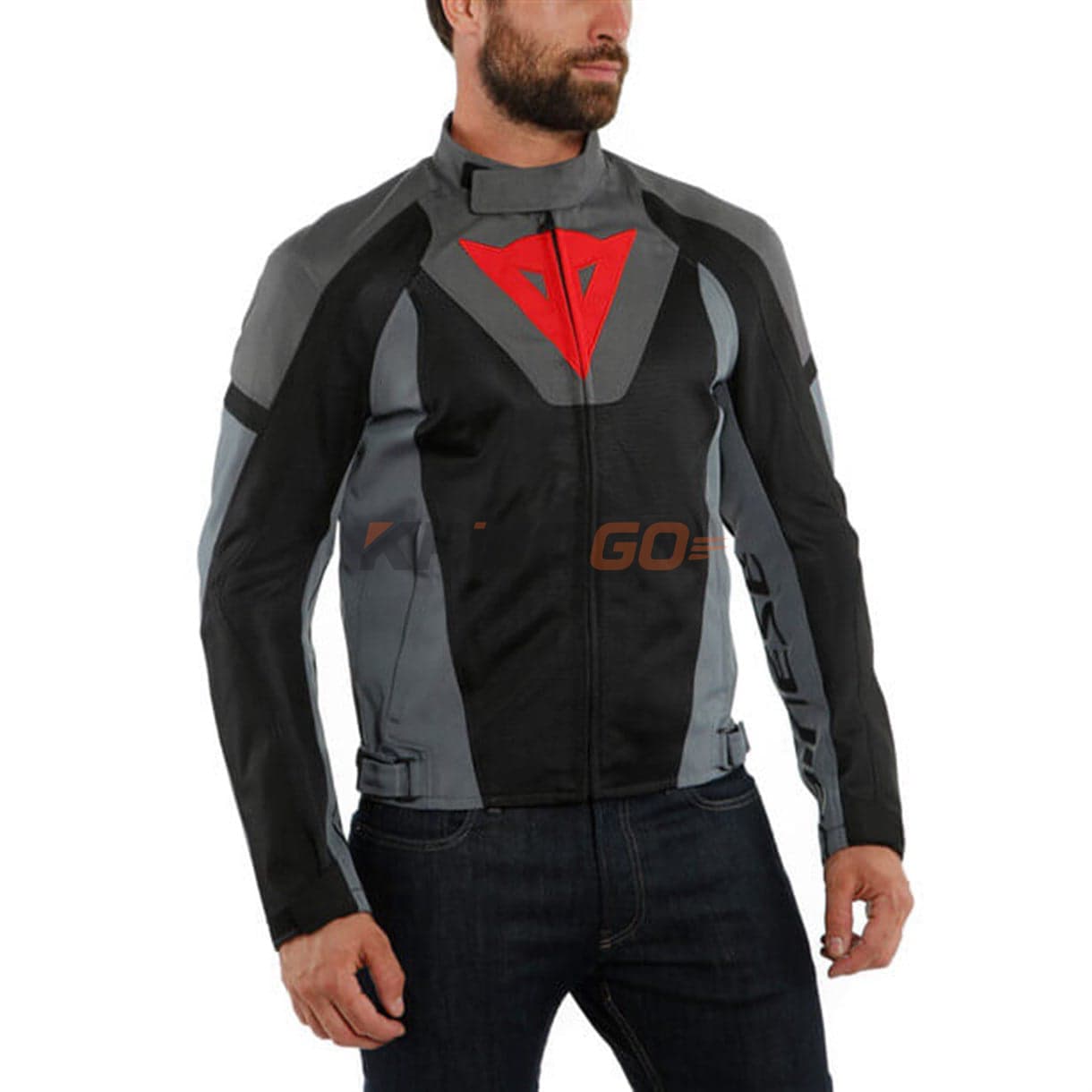 Dainese Dainese Levante Air Black Anthracite Charcoal Gray Tekstil Mont