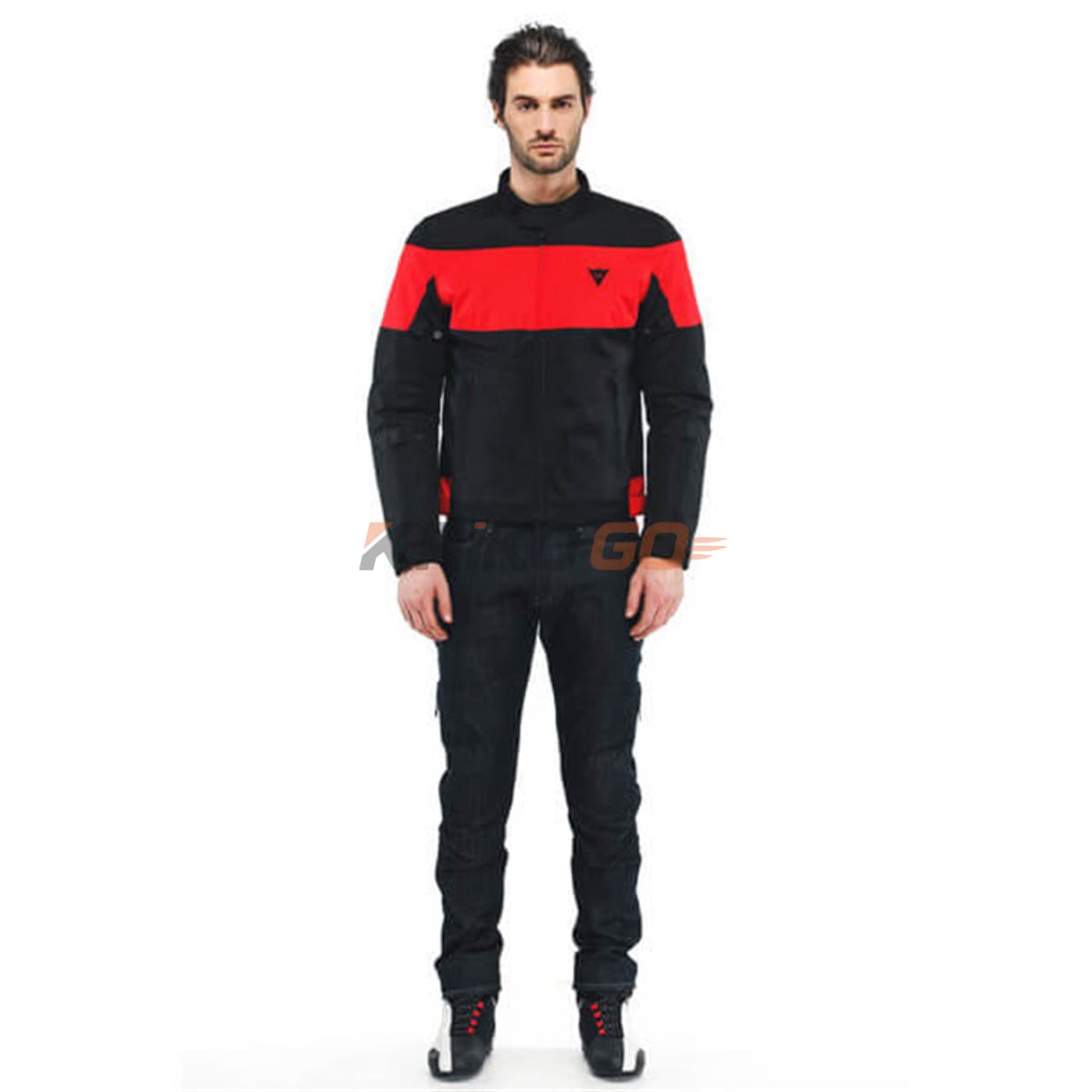 Dainese Dainese Elettrica Air Black Lava Red Tekstil Mont