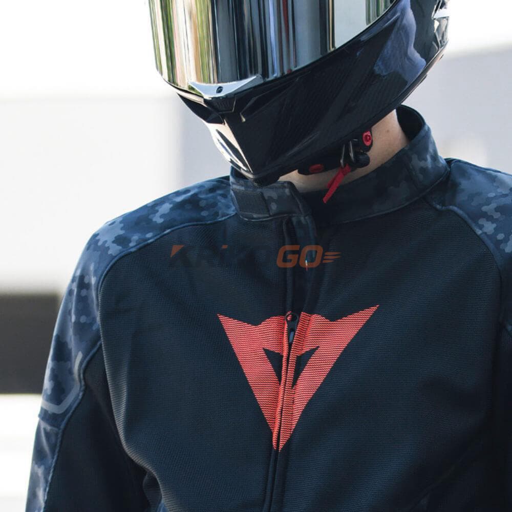 Dainese Dainese İgnite Camo Gray Black Fluo Red Air Tekstil Mont