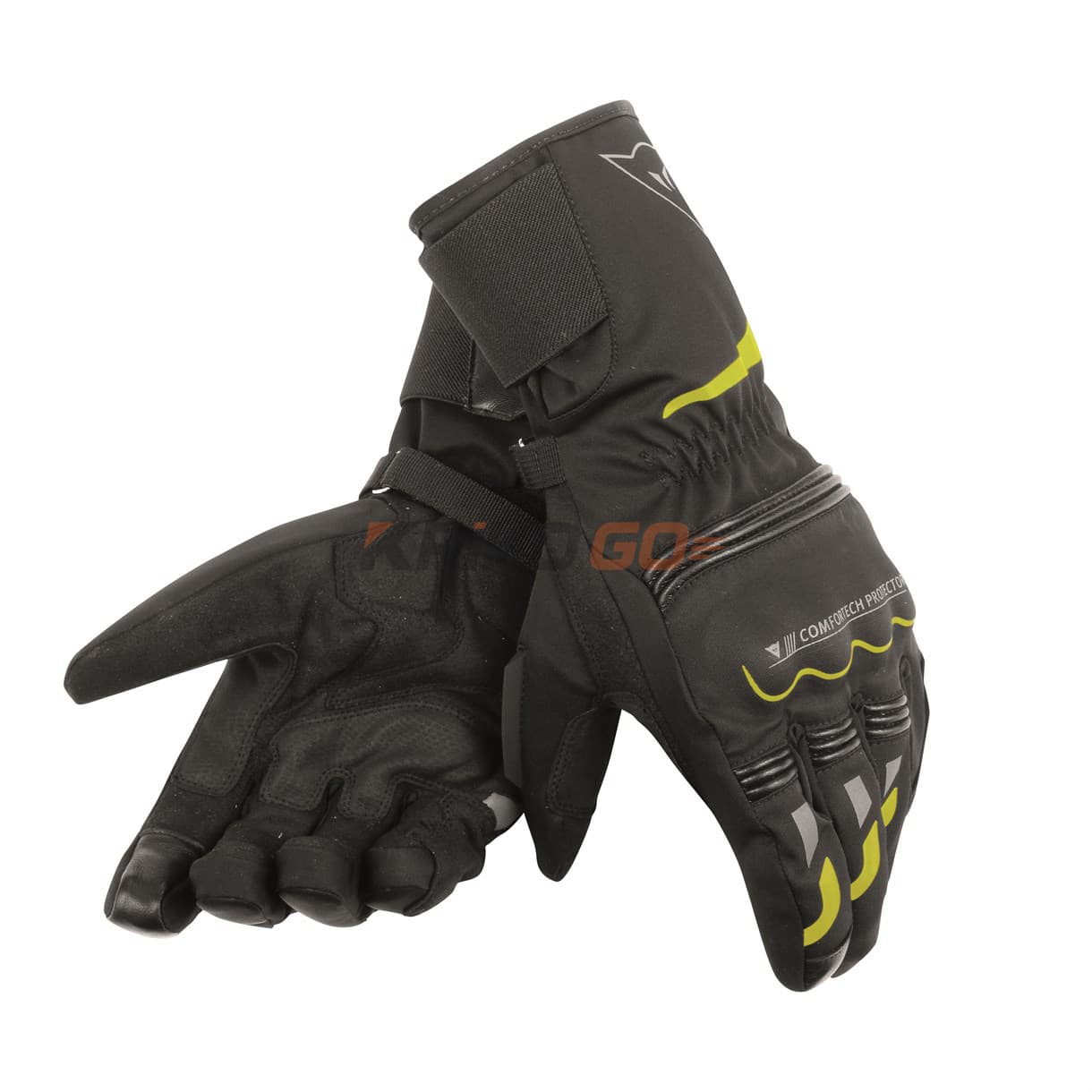 Dainese Tempest Unisex D-Dry Long Eldiven Black Yellow Fluo