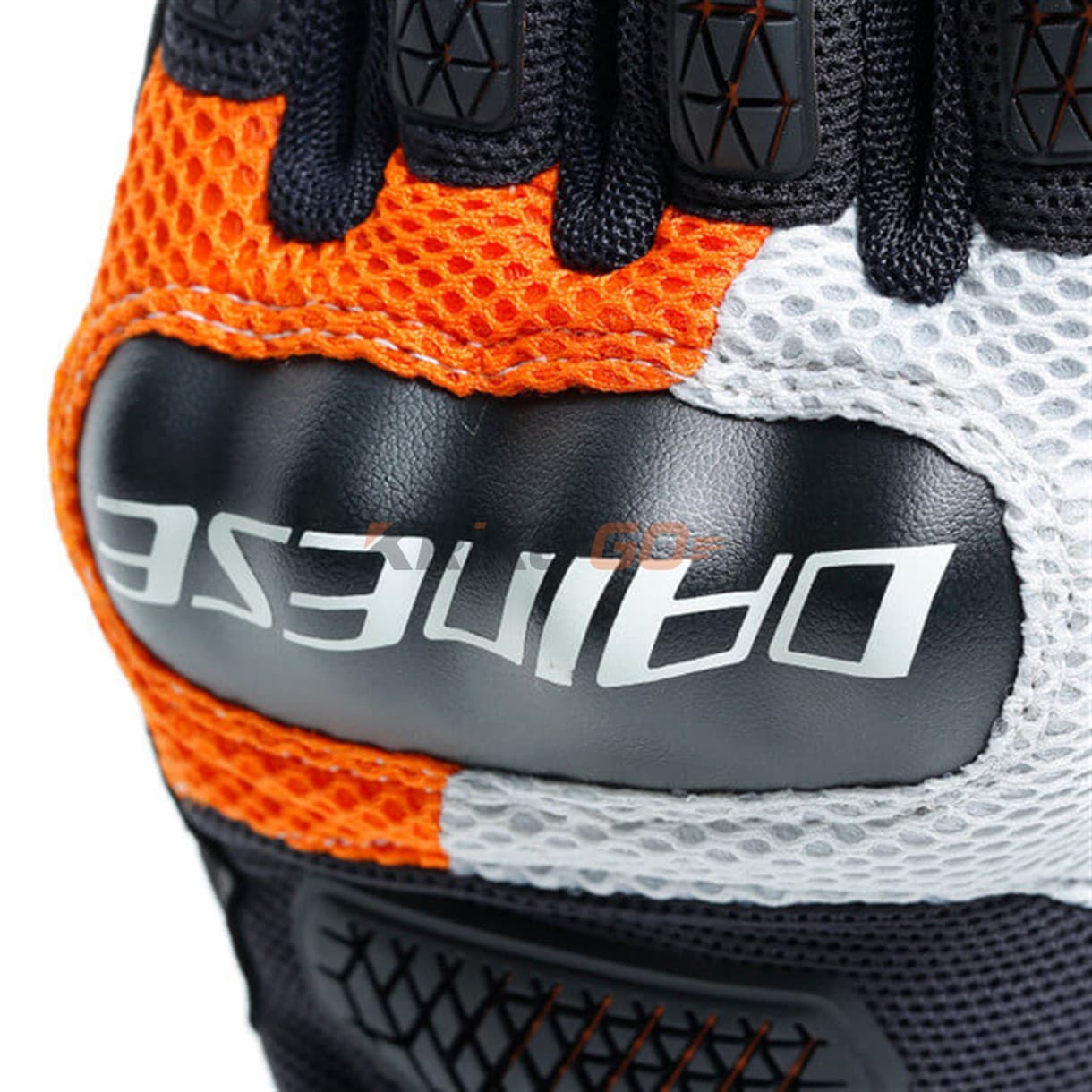 Dainese Dainese Explorer 2 Glacier Gray Orange Deri Motosiklet Eldiveni