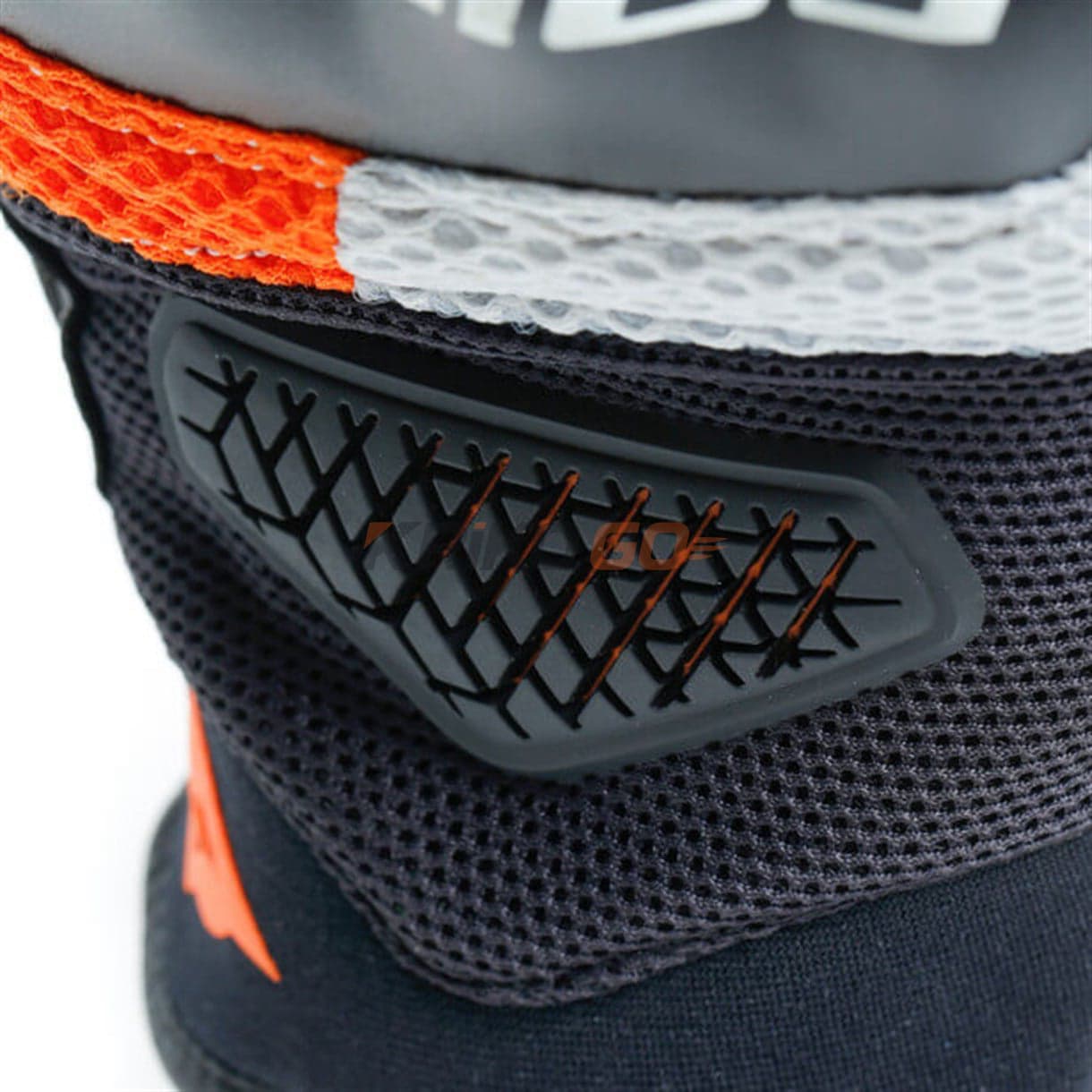 Dainese Dainese Explorer 2 Glacier Gray Orange Deri Motosiklet Eldiveni