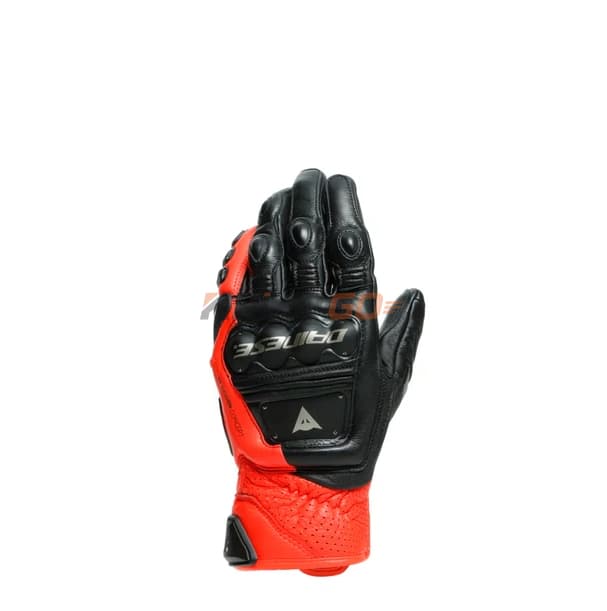 Dainese Dainese 4 Stroke 2 Black Fluo Red Deri Eldiven