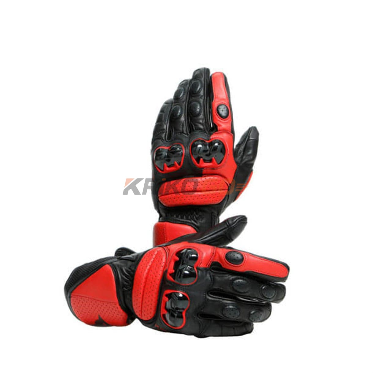 Dainese Impeto Black Lava Red Deri Eldiven