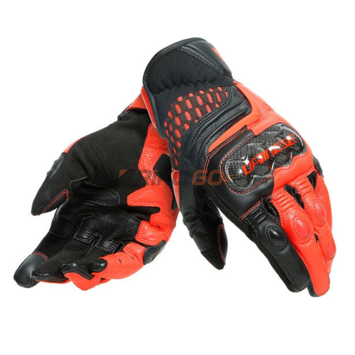 Dainese Dainese Carbon 3 Short Deri Eldiven Black Red