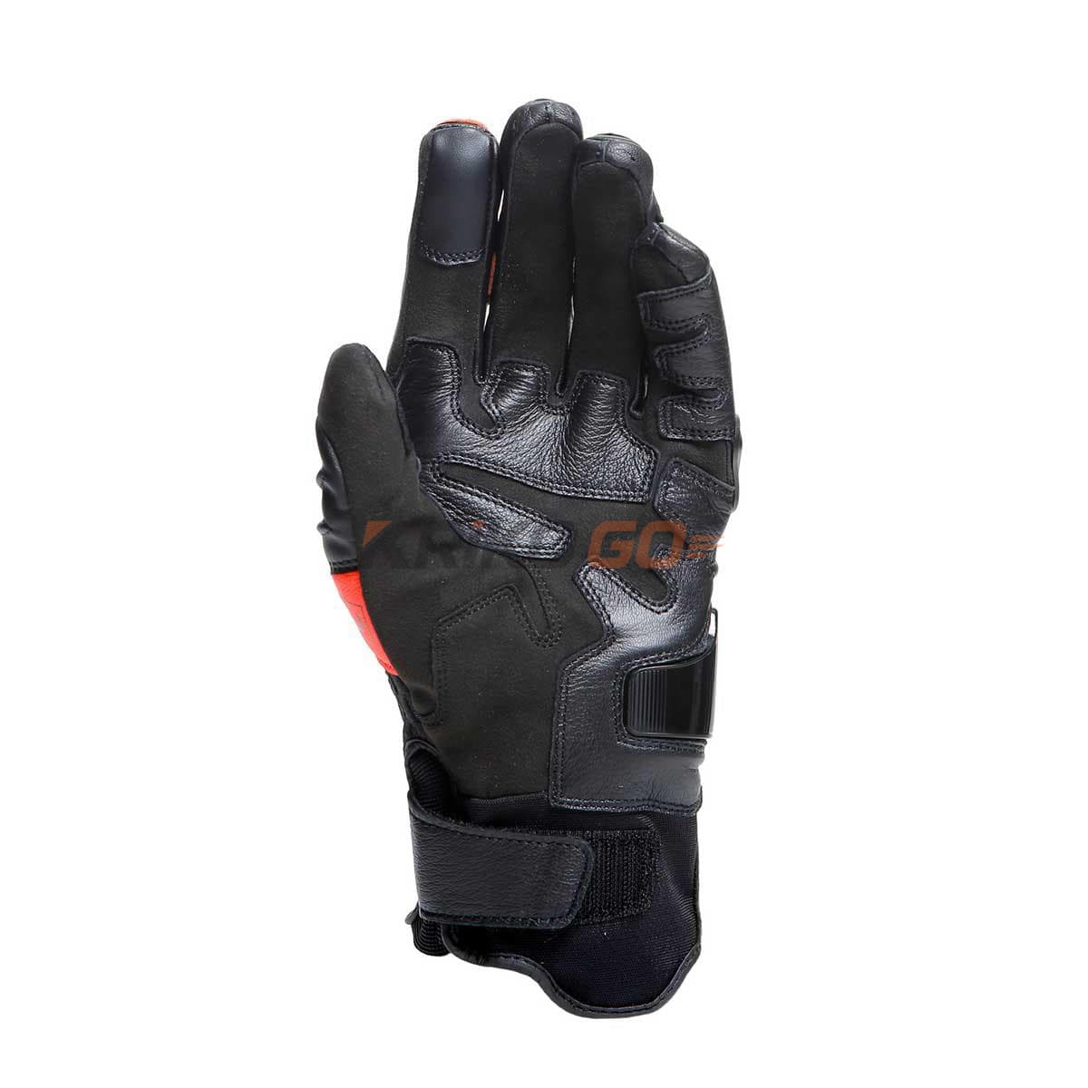 Dainese Dainese Carbon 4 Short Black Fluo Red Deri Eldiven