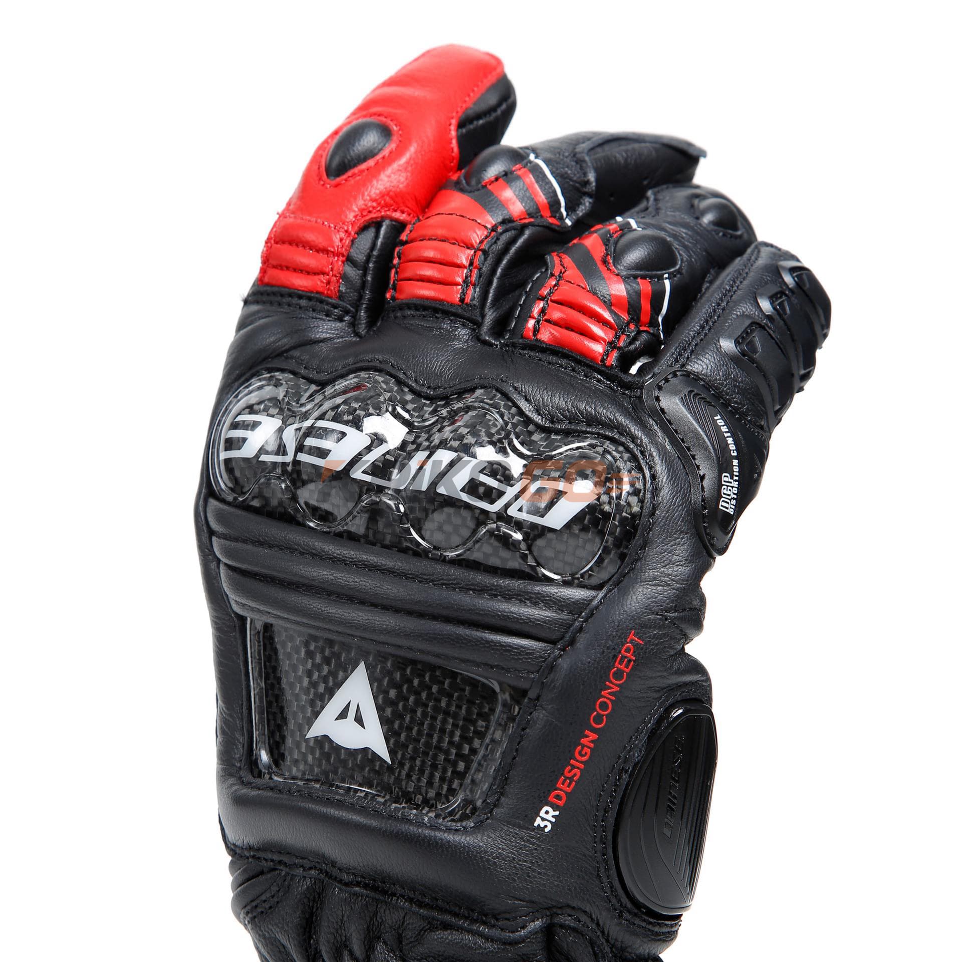 Dainese Dainese Druid 4 Black Lava Red White Deri Eldiven
