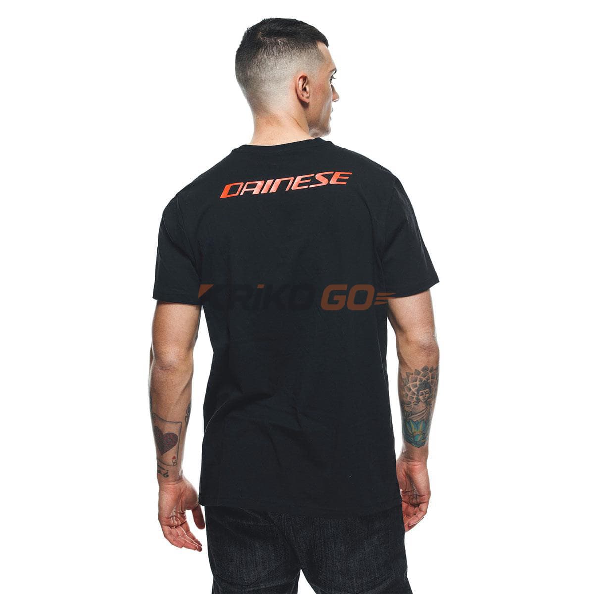 Dainese Dainese Black Fuo Red Logolu T-Shirt
