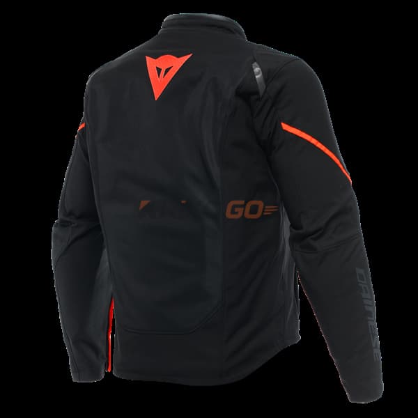 Dainese Dainese Smart Jacket LS Sport Black Fluo Red Airbag Tekstil Mont