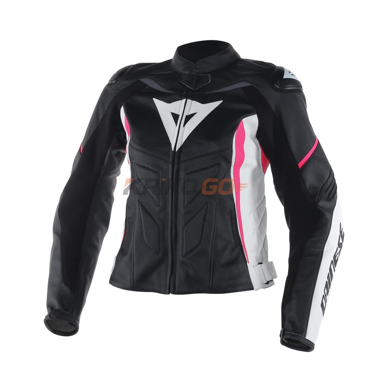 Dainese Avro D1 Black White Fuchsia Kadın Deri Mont