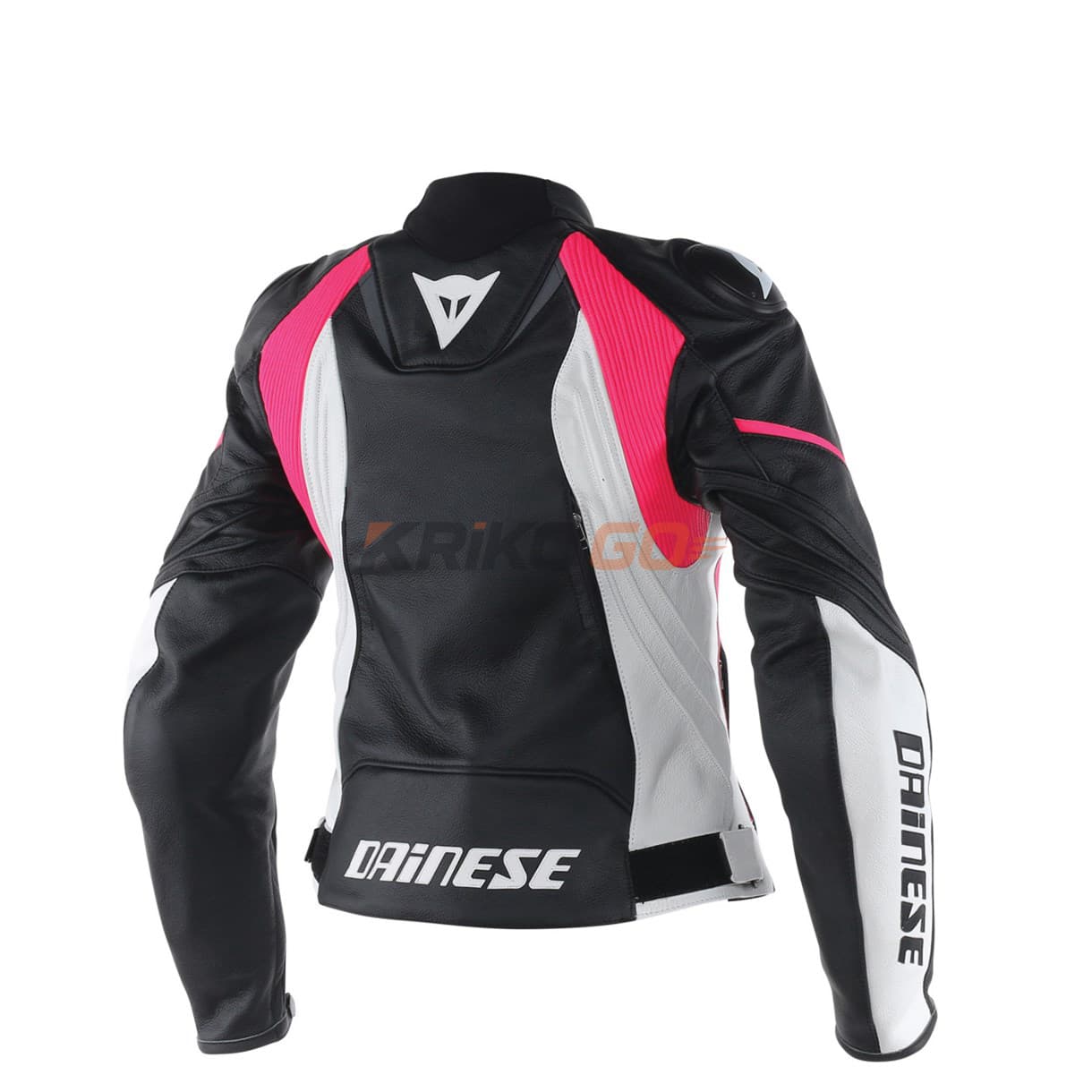 Dainese Dainese Avro D1 Black White Fuchsia Kadın Deri Mont