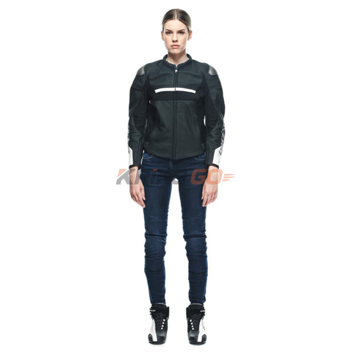 Dainese Rapida Lady Deri Mont Matt Black White