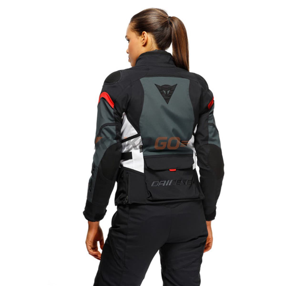 Dainese Dainese Carve Master 3 Black Ebony Lava Red Kadın Gore-Tex Mont