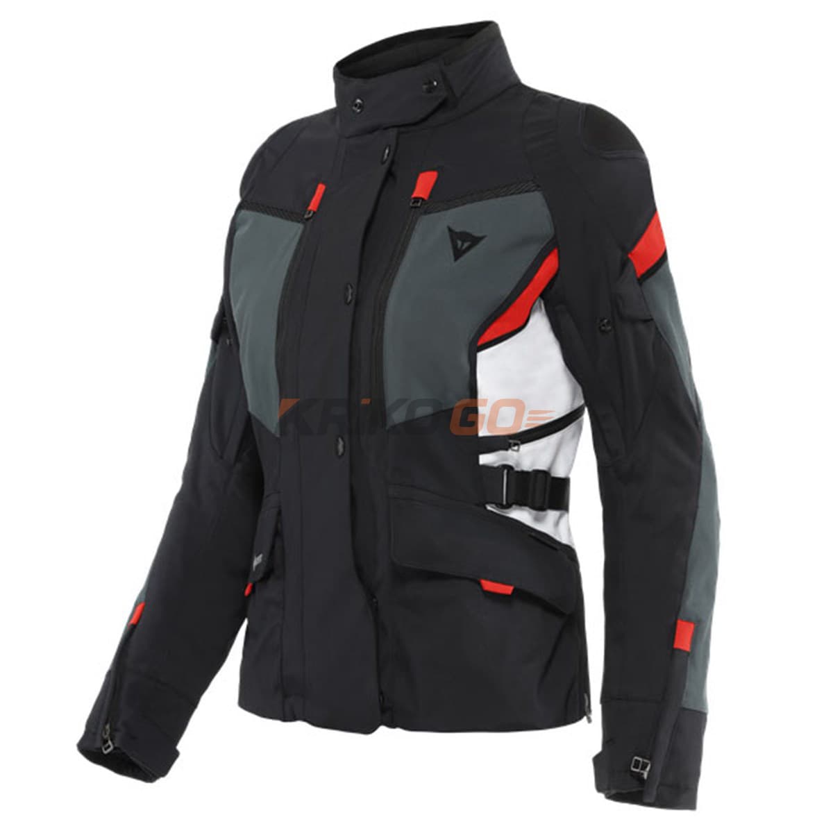 Dainese Dainese Carve Master 3 Black Ebony Lava Red Kadın Gore-Tex Mont