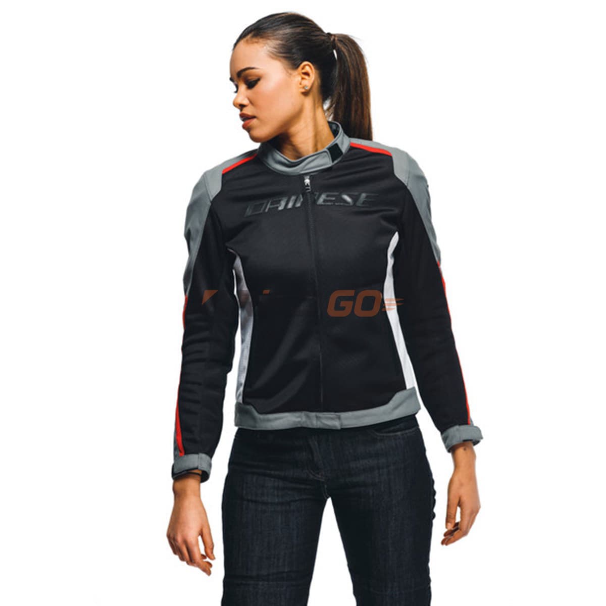 Dainese Dainese Hydraflux 2 Air Black Gray Lava Red Kadın D-Dry Mont