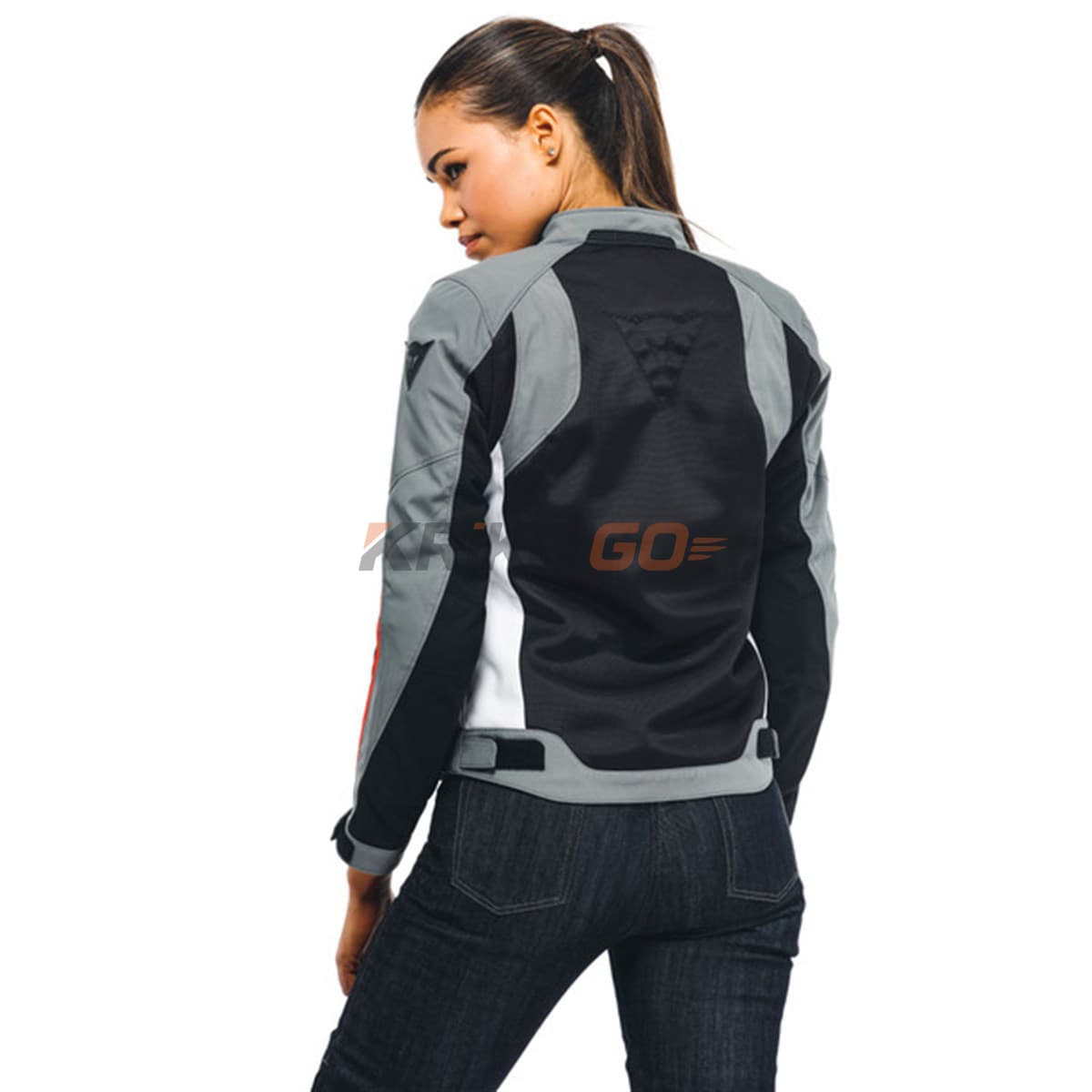 Dainese Dainese Hydraflux 2 Air Black Gray Lava Red Kadın D-Dry Mont