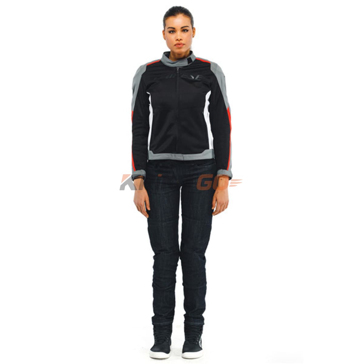 Dainese Dainese Hydraflux 2 Air Black Gray Lava Red Kadın D-Dry Mont