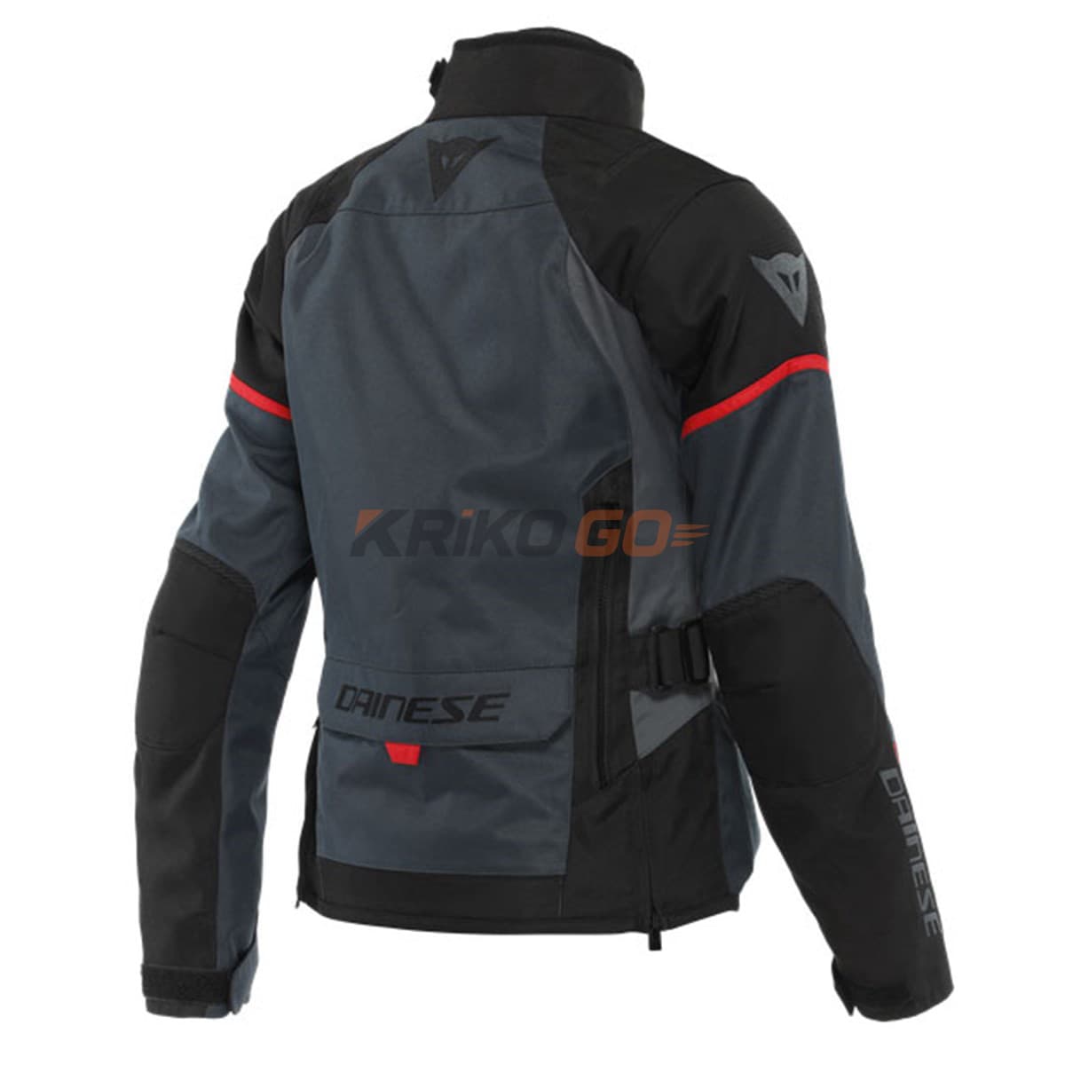 Dainese Dainese Tempest 3 Ebony Black Lava Red D-Dry Kadın Mont