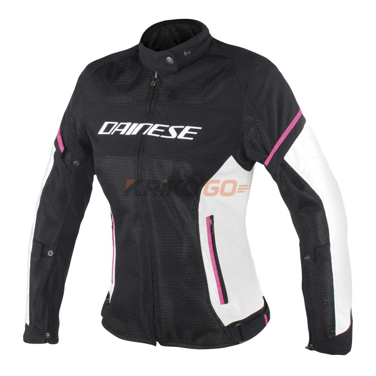 Dainese Air-Frame D1 Lady Tekstil Mont Black Vaporous Grey Fuchsia