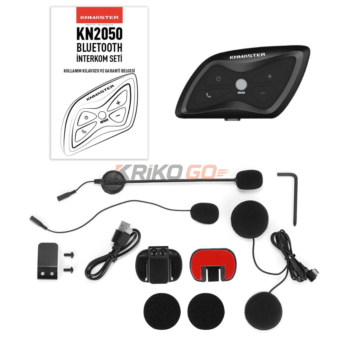 KNMASTER Knmaster KN2050 Bluetooth İnterkom Seti