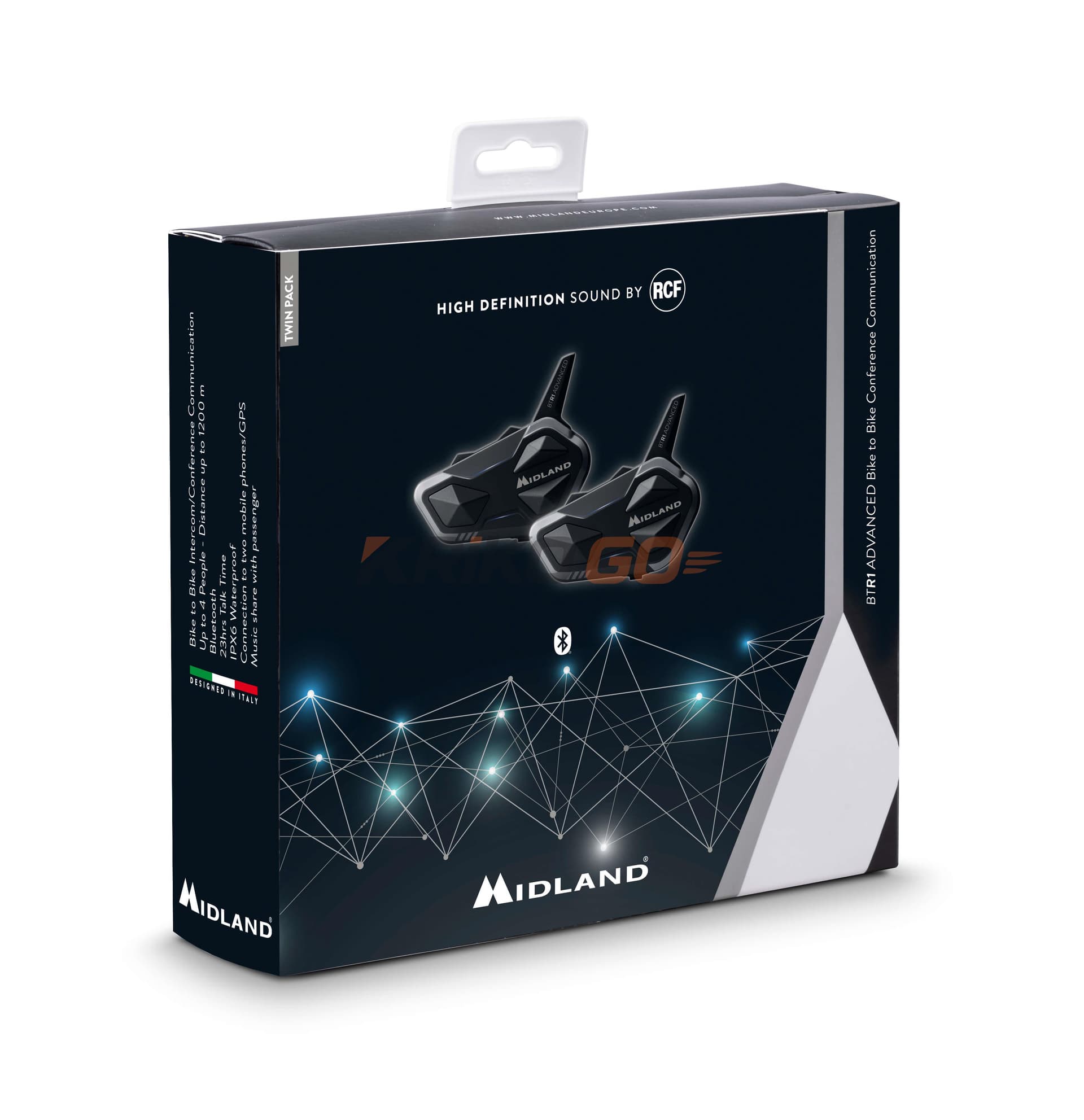 Midland Midland BTR1 Advanced Bluetooth Intercom (Çift)
