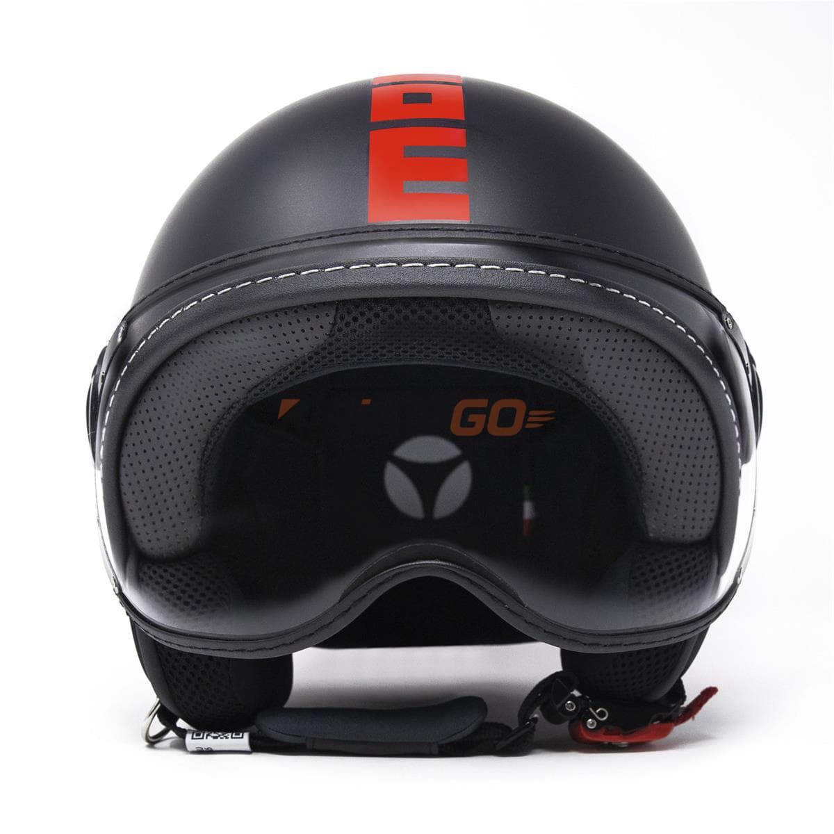 Momodesign MomoDesign Fgtr Classic Mono Fluo Matt Black Red Açık Kask
