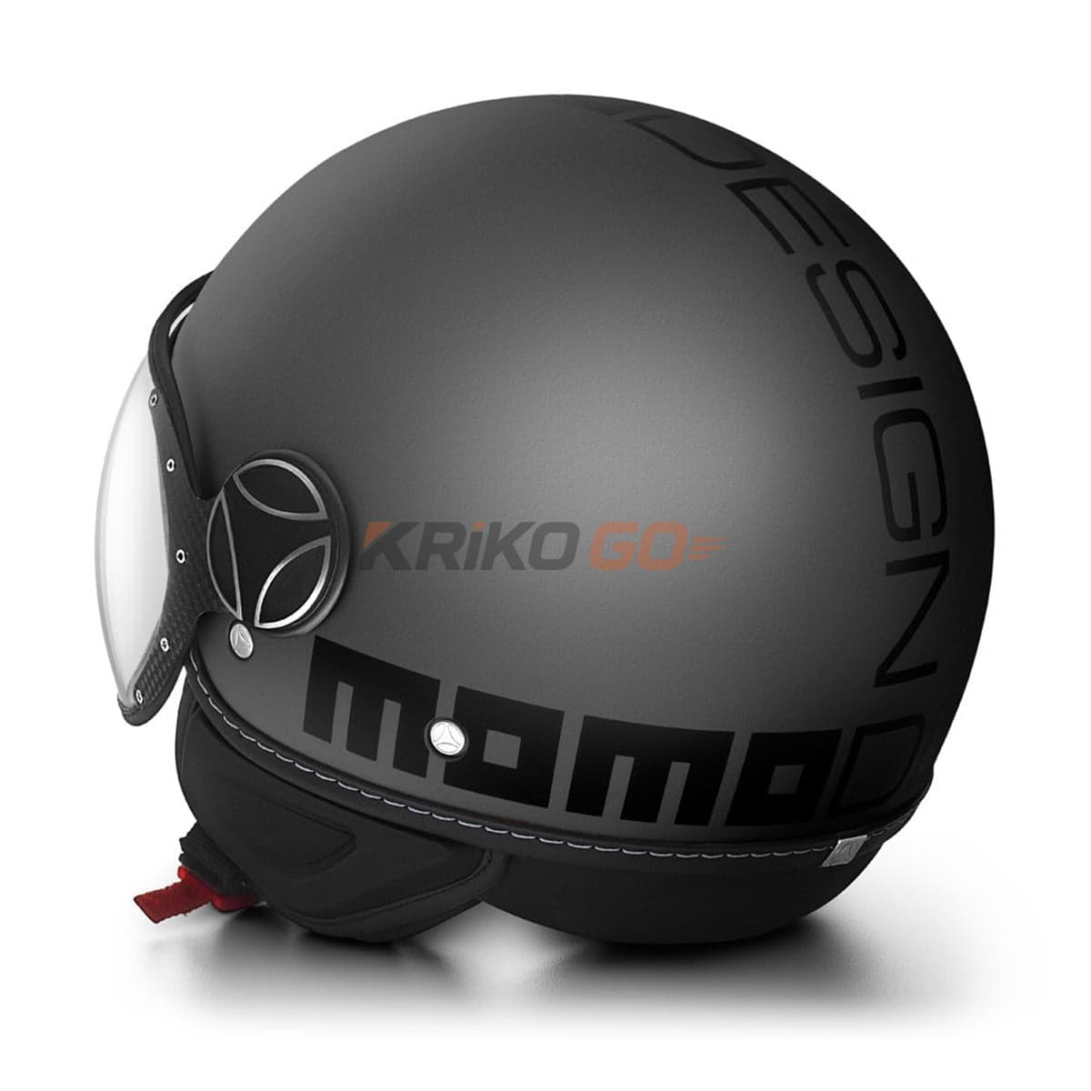 Momodesign Momodesing Fgtr Evo Mono Titanium Frost Black Açık Kask