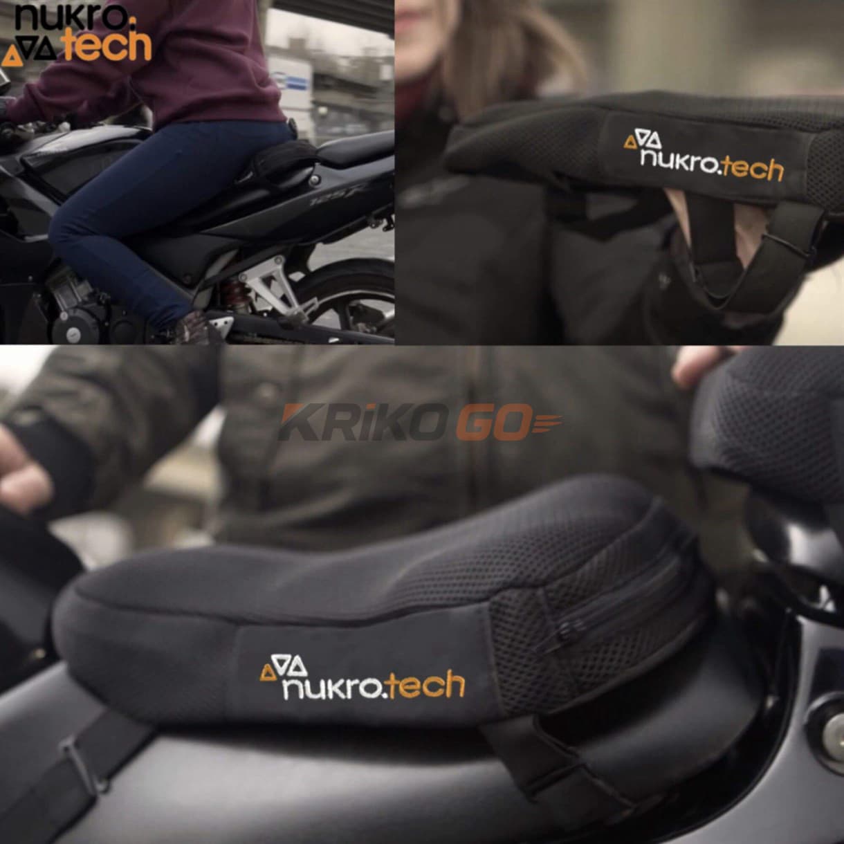 Nukrotech Nukrotech Nukro-M Hava Destekli Motosiklet Sele Minderi