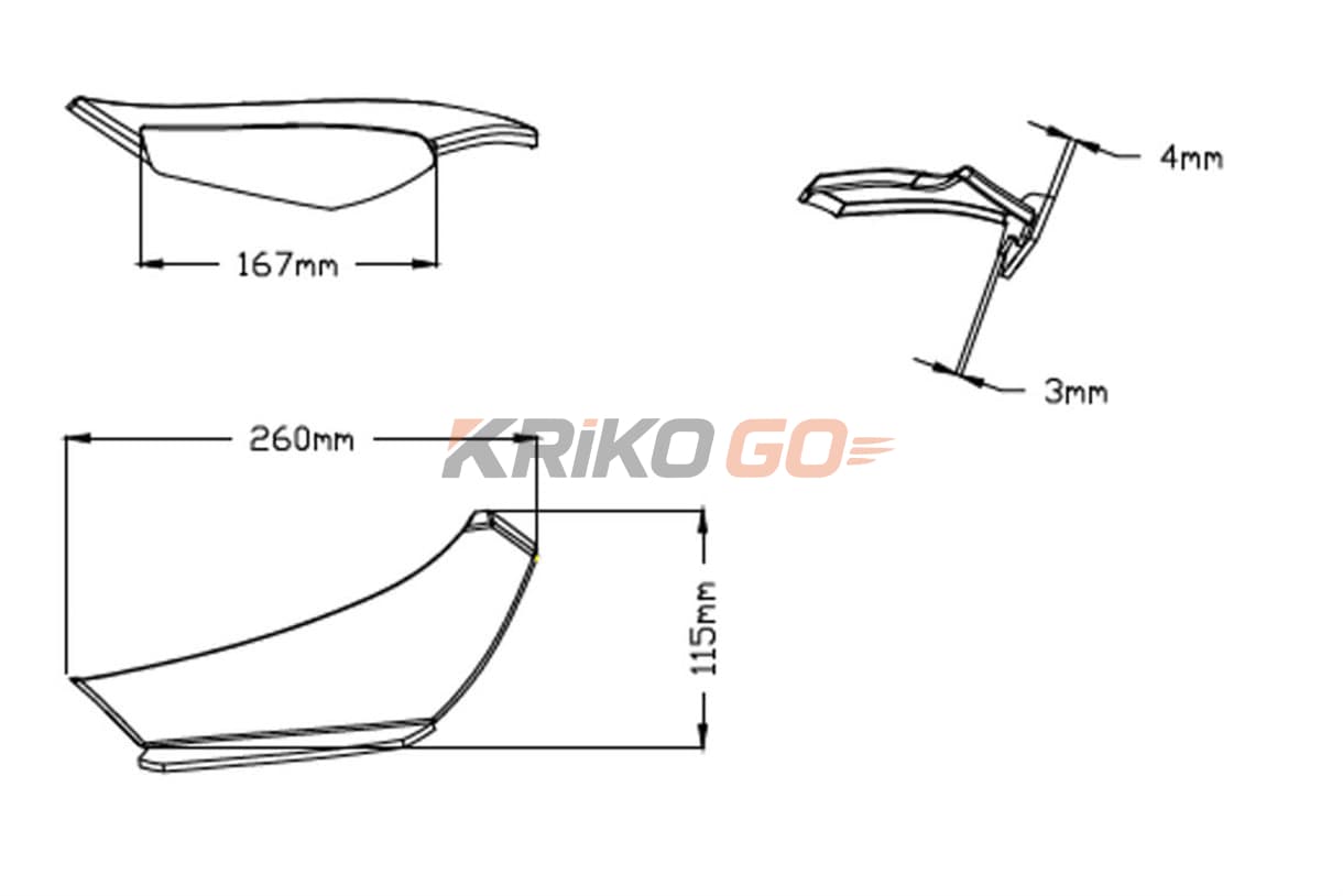 Puig Puig 20297A Yamaha Yzf R1 2020 Downforce Spoiler - Mavi