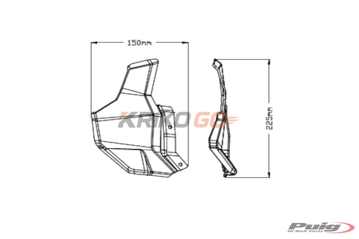 Puig Puig 20522H Füme Spoiler