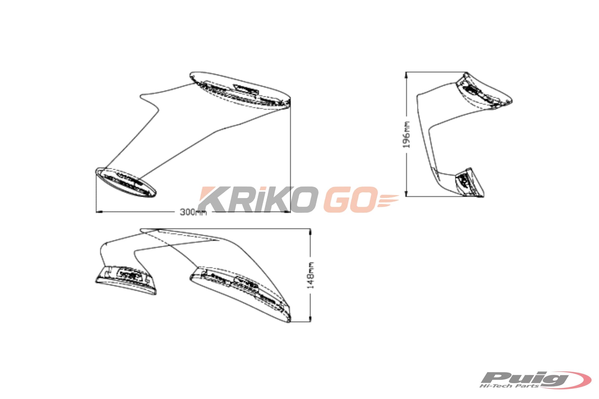 Puig Puig 20543N Black Yan Spoiler